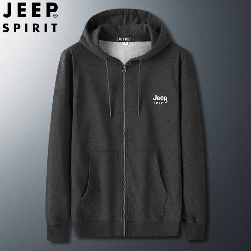 ❤ JEEP SPIRIT เสื้อกันหนาวผู้ชาย ฤดูใบไม้ผลิมาใหม่หลวม