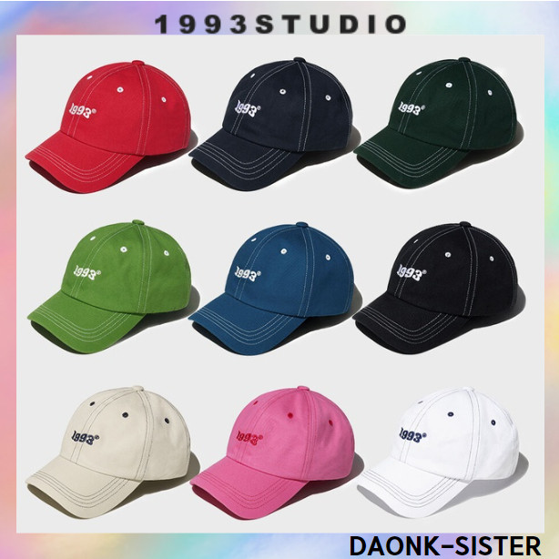 [ 1993studio ] หมวกแก๊ปโลโก้ WAVE 9 สี เกาหลี ของแท้ 100%