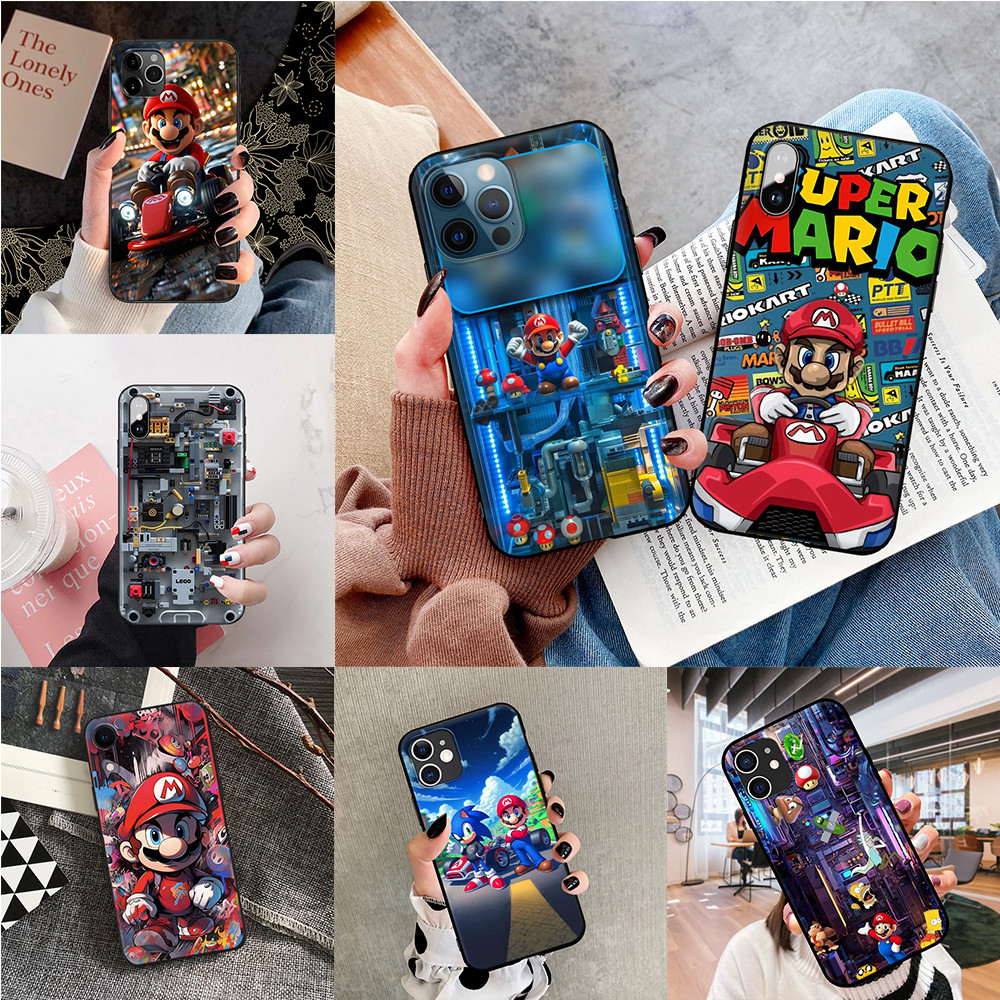 เคส oppo realme X7 Q2 Q3 GT neo 3 2 5 Pro V20 Q5X 10S V15 V13 V11 V5 K7X ฝาครอบ PC2 Super Mario TPU 