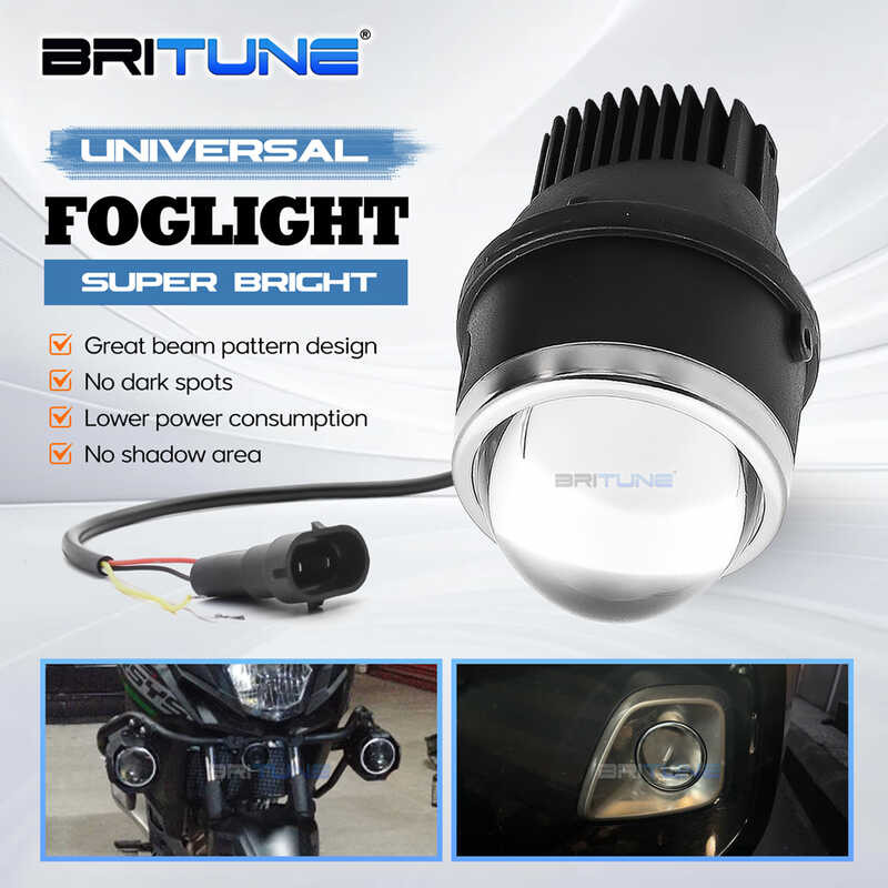々 PTF Bi Lenses LED Fog 2.5 3.0 Inch Biled Projector Tuning Universal Lens Waterproof Spotlight