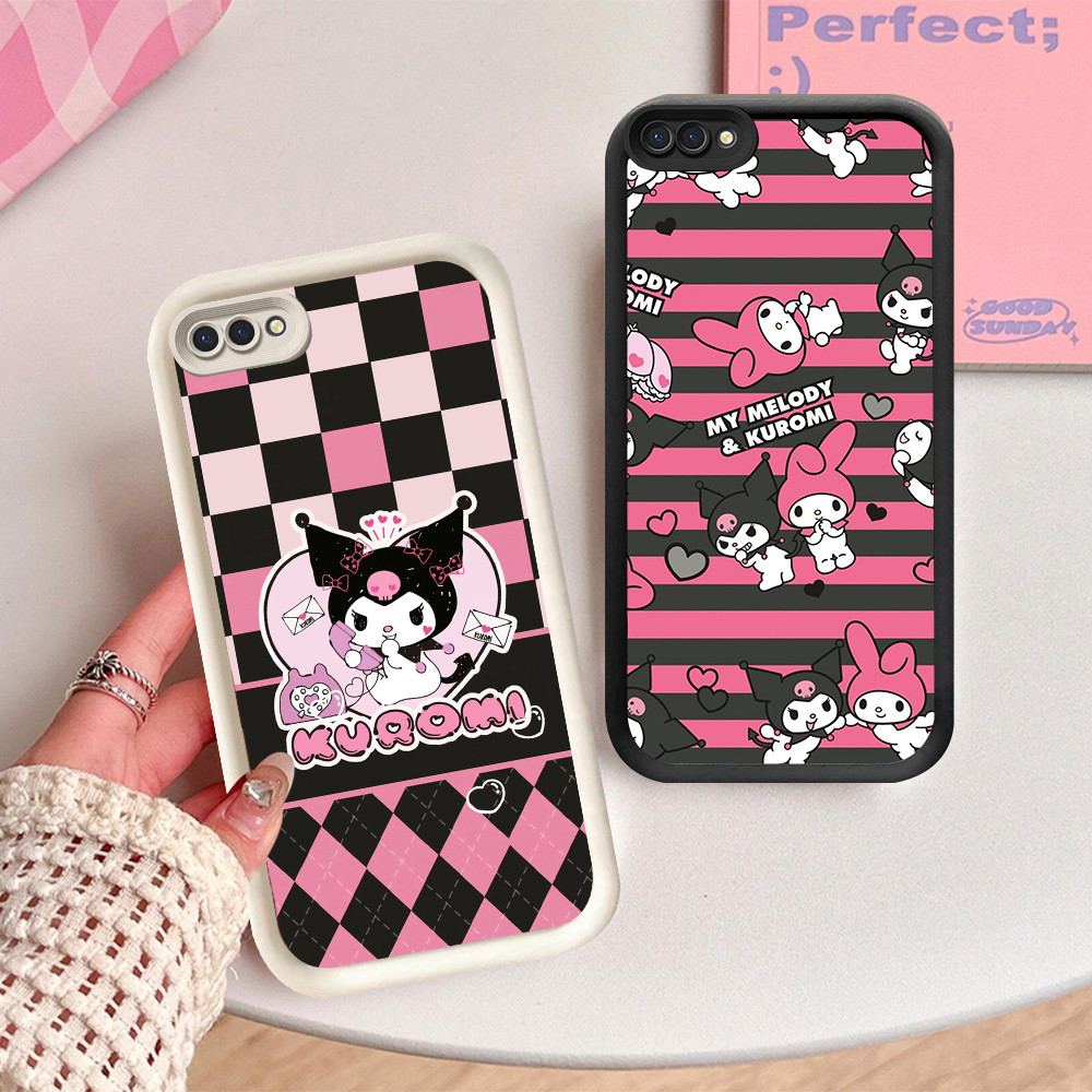 NA-48 Kuromi ปลอกกันกระแทกสําหรับ OPPO A5 A3S A1K A12E Realme C2 C2s