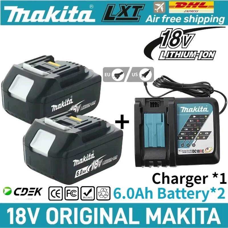 แบตเตอรี่ลิเธียมไอออน 18V แท้ 100% สามารถใช้แทน BL1815N BL1820B✅BL1830B BL1850B BL1860B LXT400สำหรับ