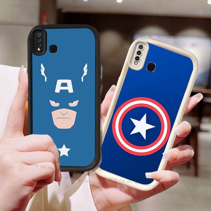 YZ-86 โลโก้ Marvel สวยมากสําหรับ VIVO Y17 Y15 V15 Y19 Z1 Y12 Y30 Y50 Pro