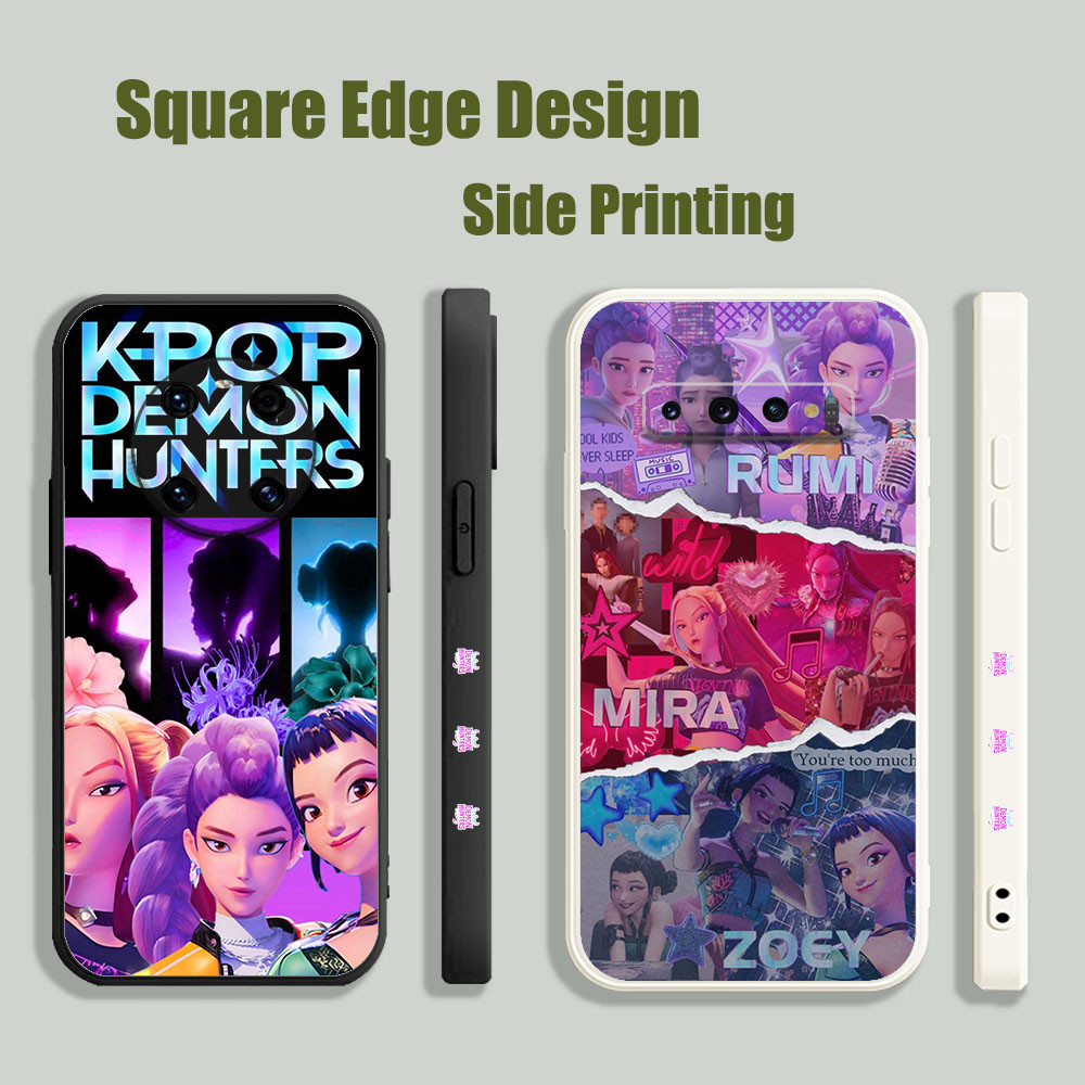 สําหรับOPPO A16E A16K A94 Reno7z 5G A55 A74 A57 2022 4G A17 Kpop Demon Huntersสีชมพูสุนทรียศาสตร์XWC