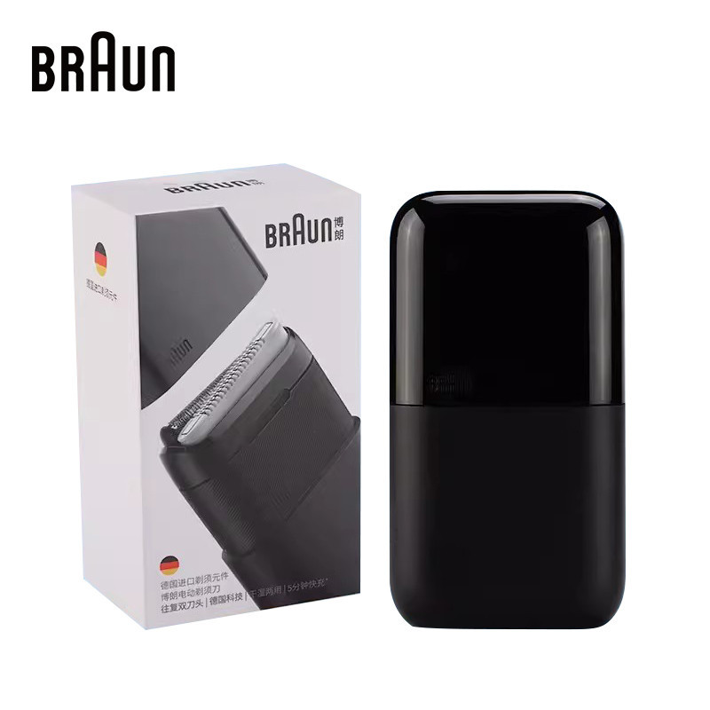 Braun X Series M1012 เครื่องโกนหนวดขนาดเล็กสําหรับผู้ชาย เครื่องโกนหนวดไฟฟ้า เครื่องโกนหนวดแบบเปียกและแห้ง