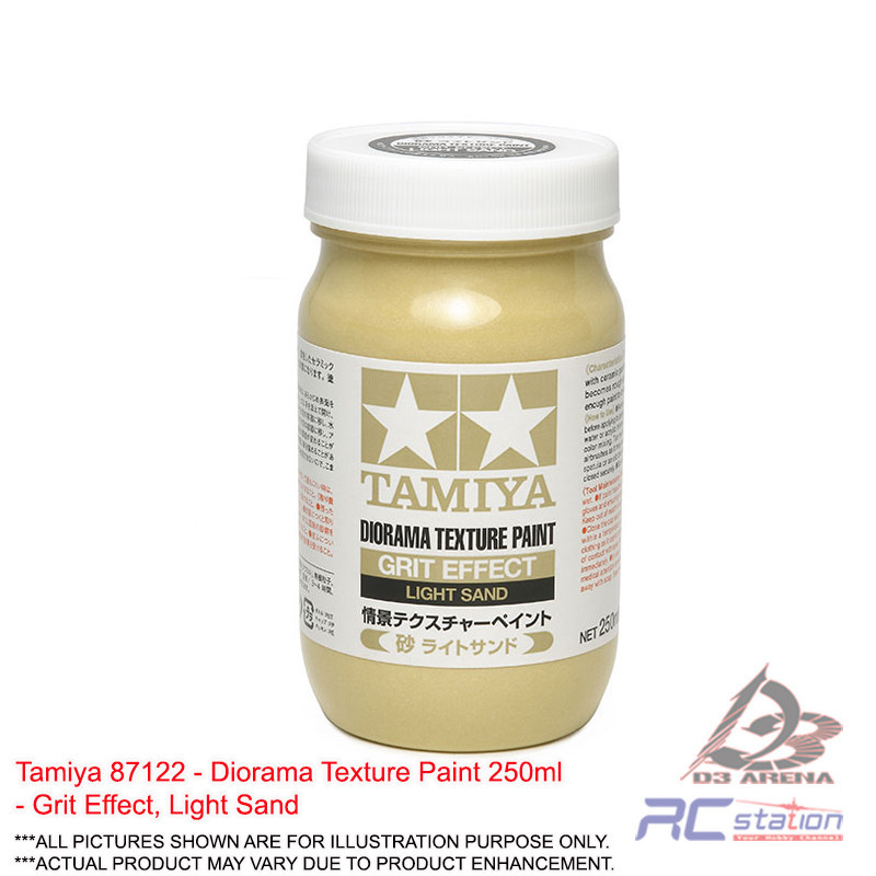 Tamiya Paint 87122 - Diorama Texture Paint - เอฟเฟกต์กรวด, ทรายอ่อน 250ml | ทิวทัศน์
