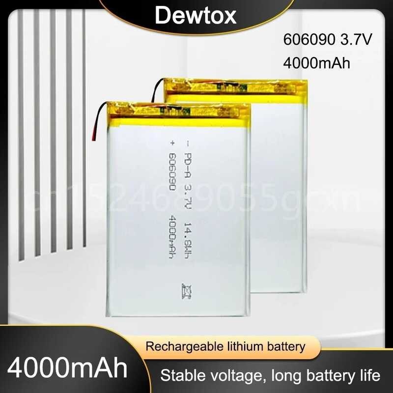 3.7V 0 4000mAh 606090 แบตเตอรี่ลิเธียมลิเธียมโพลิเมอร์แบตเต