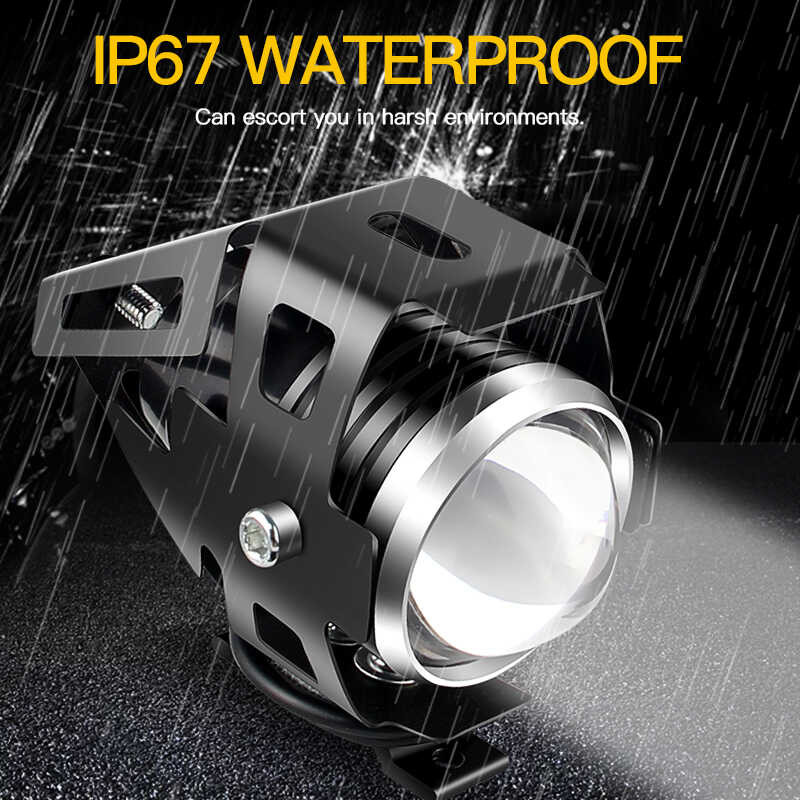 ภาพใหญ่: 0D4 ไฟหน้ารถจักรยานยนต์ U5 12V ไฟหน้า LED สปอตไ