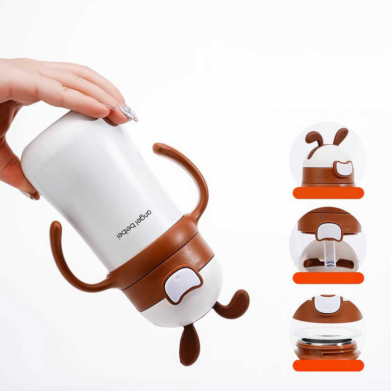 GIANXI 5A9 Sippy Cup 320Ml สแตนเลสรายการเด็กถ้วยเด็กถ้วยความ