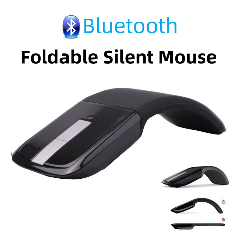 เมาส์ไร้สายบลูทูธ Ultrathin Ergonomic แบตเตอรี่สบายบลูทูธเม้าส์สําหรับแล็ปท็อปโน้ตบุ๊ค PC
