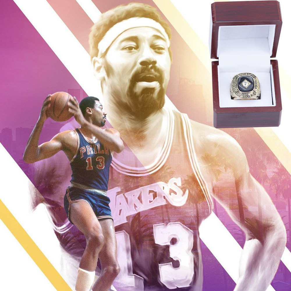 NBA 1967 Philadelphia 76ers Retro Championship Ring Chamberlain Memorial Ring Fan Collection
