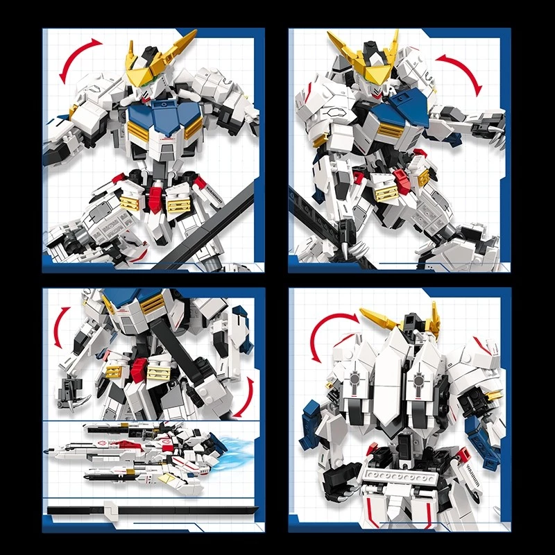 ตัวต่อหุ่นยนต์ Barbato Gundam 952 ชิ้น JIE STAR thumbnail 6