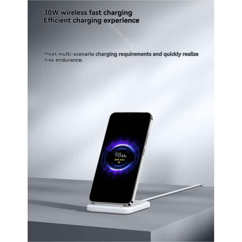 Xiaomi Mijia แท่นชาร์จไร้สายแนวตั้ง Pro 30W 50W Qi Quick Charge Type C MDY-17-EM MDY-14-EN ราคา ถูกที่สุด ดีลบีเคเค แกลเลอรีภาพที่ 5