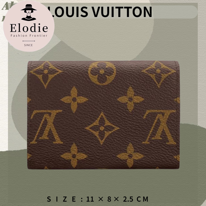 Louis Vuitton ROSALIE Coin Purse Ladies Card Holder Flip Wallet M41939