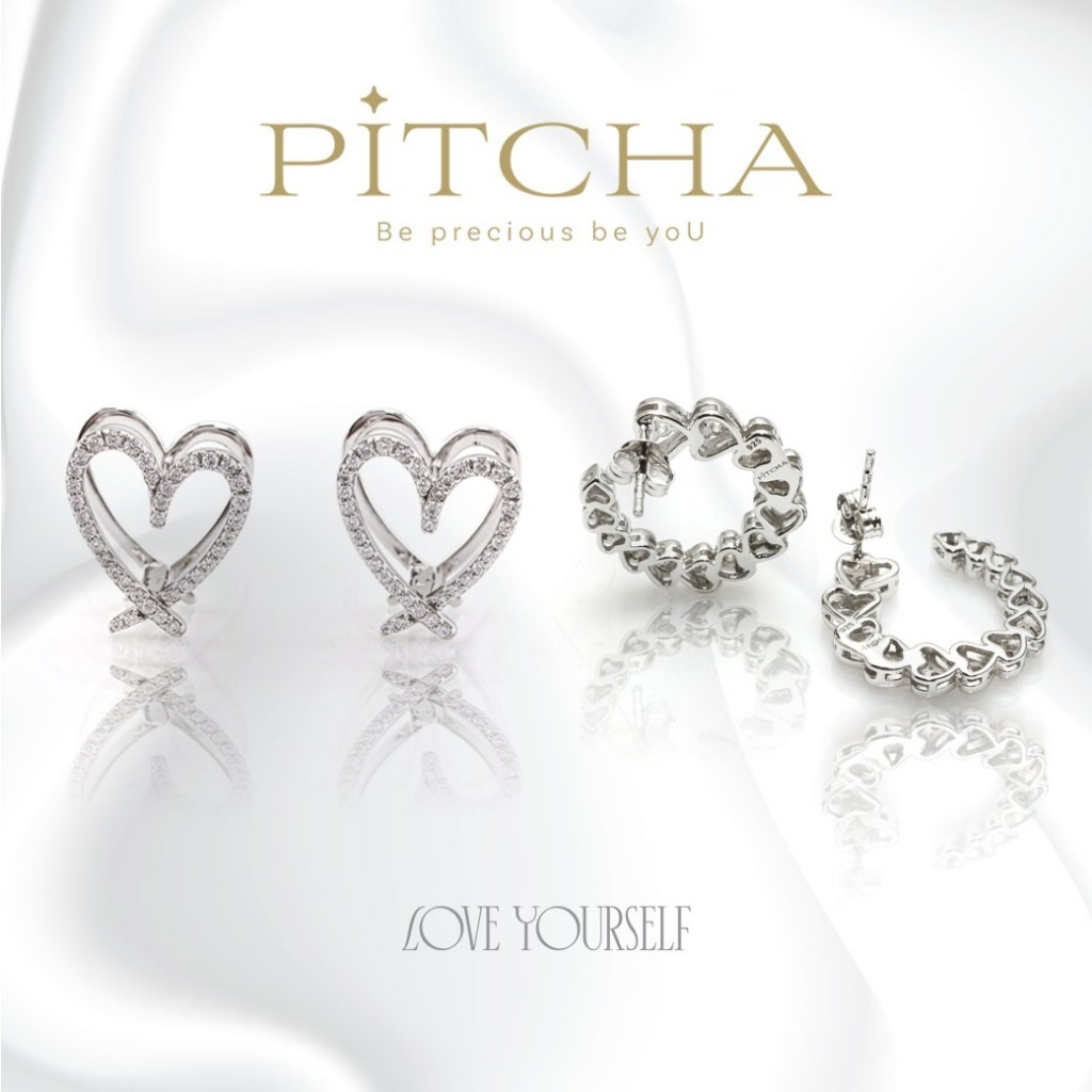 ต่างหูเพชร ต่างหูแฟชั่น ต่างหูสวยๆ ต่างหูออกงาน ต่างหูเกรดพรีเมี่ยม PE002 Size 2 cm. PE003 Size 1.5