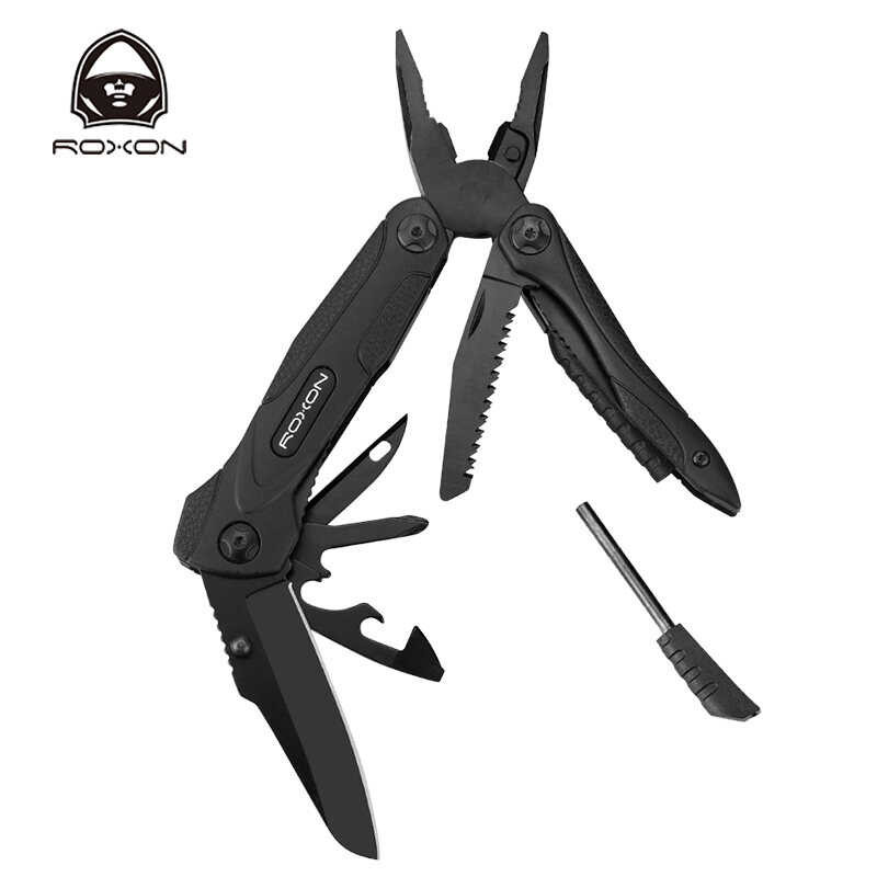 Roxon 🍀 Cm1349 Spark Multitool Plier, 14-In-1 Multitools คีมพับ, อเนกประสงค์
