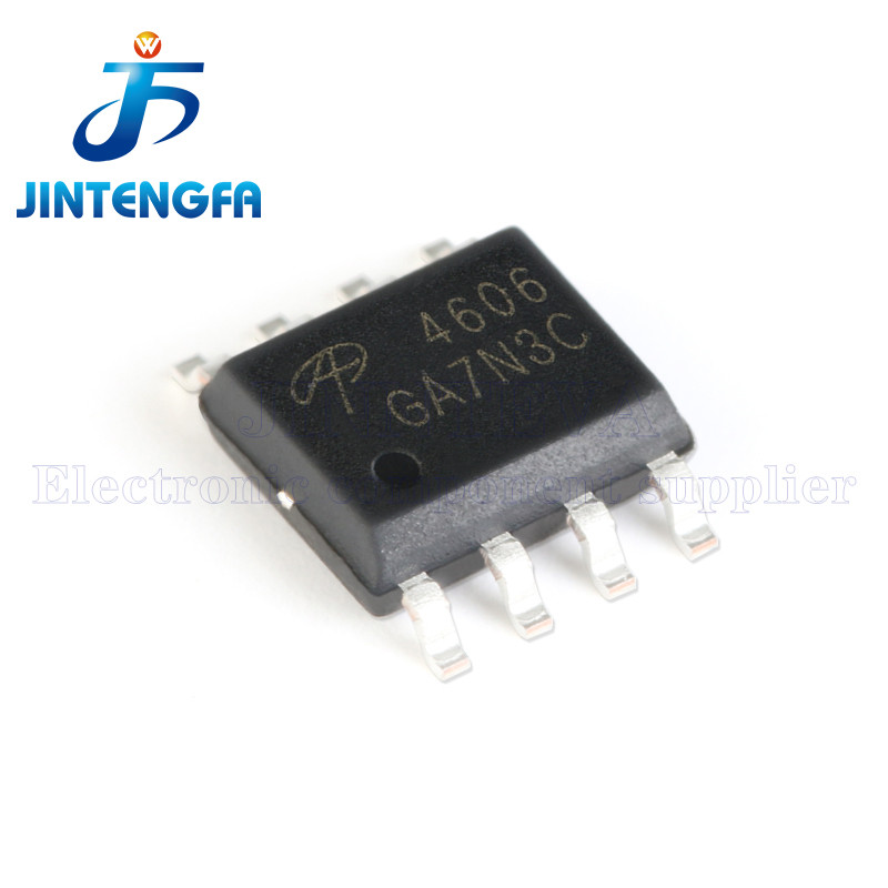 10PCS AO4606 SOIC-8 8A 30V SMD MOSFET N+P