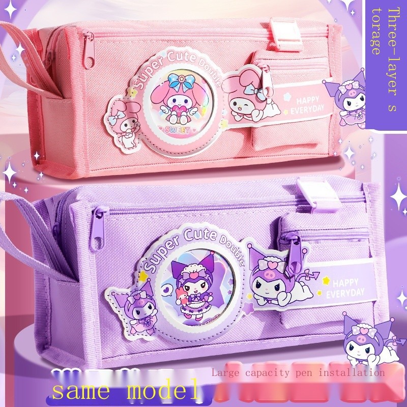 กระเป๋าดินสอ กระเป๋าเครื่องเขียน เด็กผู้หญิง รุ่น กระเป๋าดินสอ 2025 ใหม่ ความจุขนาดใหญ่ เด็กผู้หญิง นักเรียนประถม