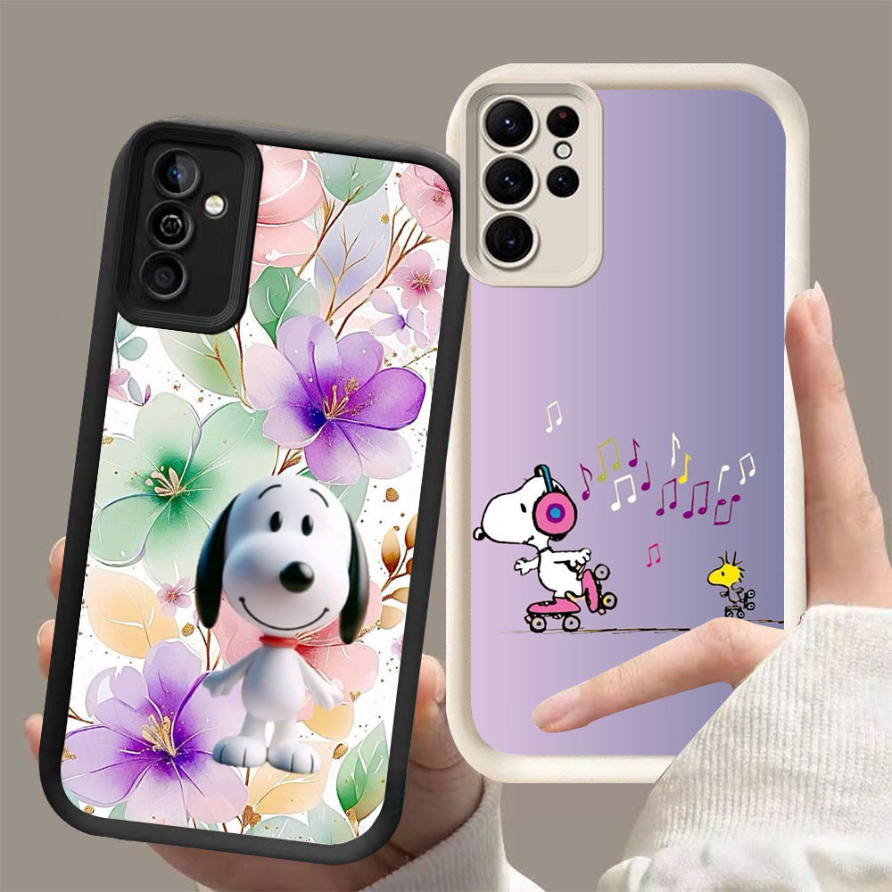 YZ-45Snoopy Cool Casing สําหรับ Samsung A54 FE M15 S24 S25 A55 S21 A26 Ultra 5G