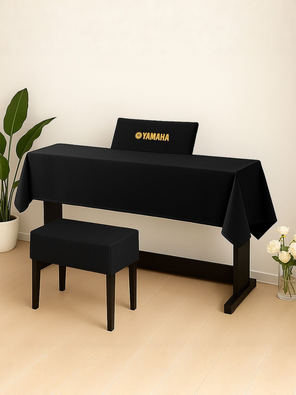 ผ้าคลุมเปียโนป้องกันฝุ่นผ้า Yinfei เปียโนไฟฟ้าผ้าป้องกันฝุ่น 88 คีย์ Kawaii คีย์บอร์ดอิเล็กทรอนิกส์ป
