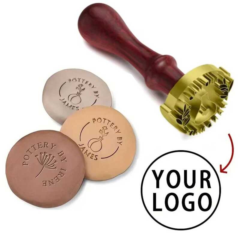 Custom Pottery Stamp For Clay Custom Brass Stamp For Ceramic Custom Letter Stamp Leather Brass Mold