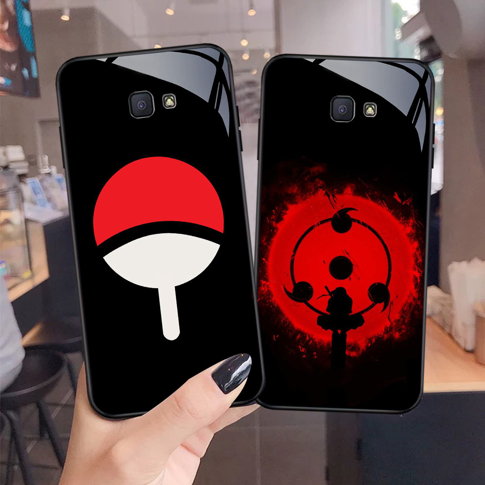 NC-98 U-Uchiha Itachis Kaca Glass Case สําหรับ Samsung J7 Prime J6 J4 Core Pro Plus หมายเหตุ 9