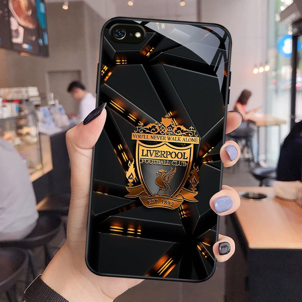 NC-50 Liverpool Football Glass Case สําหรับ iPhone 6 6S 7 8 Plus SE X XS XR Max