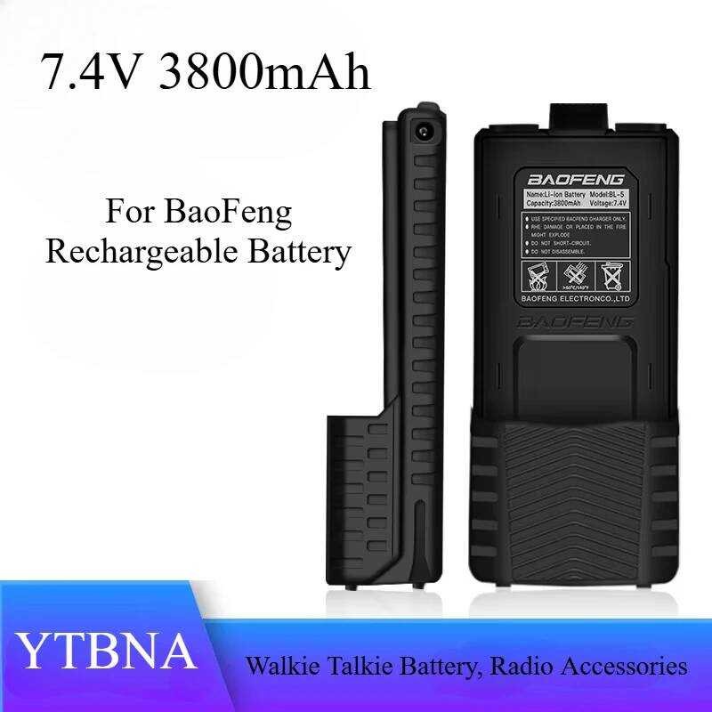 วิทยุสื่อสาร UV-5R BaoFeng Plus 7.4V 3800mAh ชาร์จใหม่ได้ อุปกรณ์เสริมวิทยุ UV5RA UV5RE BL-5 ขยายระย
