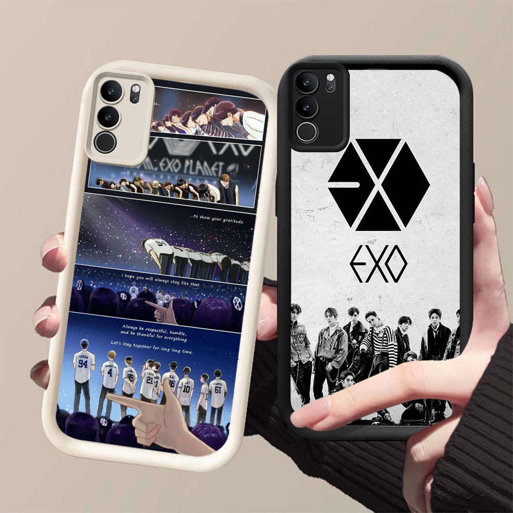 MK-62 EXO ปลอกซิลิโคนอ่อนนุ่มสําหรับ VIVO Y19S V40 Y300 Y200 Lite Pro