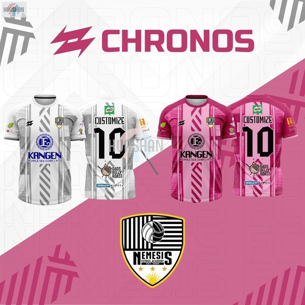 ที่ปรับแต่งได้Nemesis Futbol Academy ออกแบบใหม่เต็มรูปแบบพิมพ์เสื้อแขนสั้น