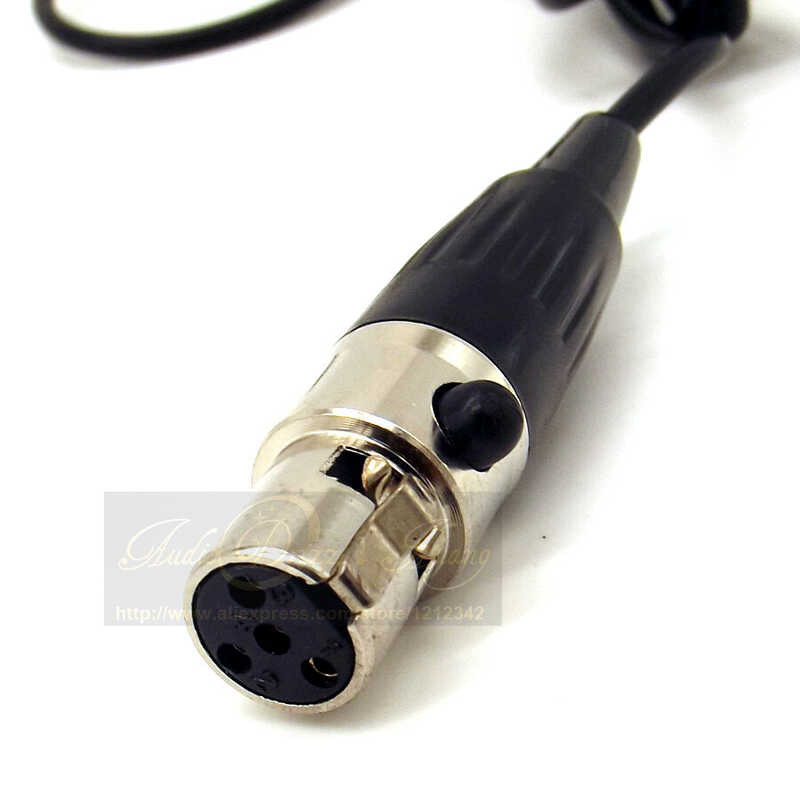 Mini XLR 4 Pin Ta4f 4Pin Connector Earhook Headworn Headset Microphone Headband Mic Mike For SHURE