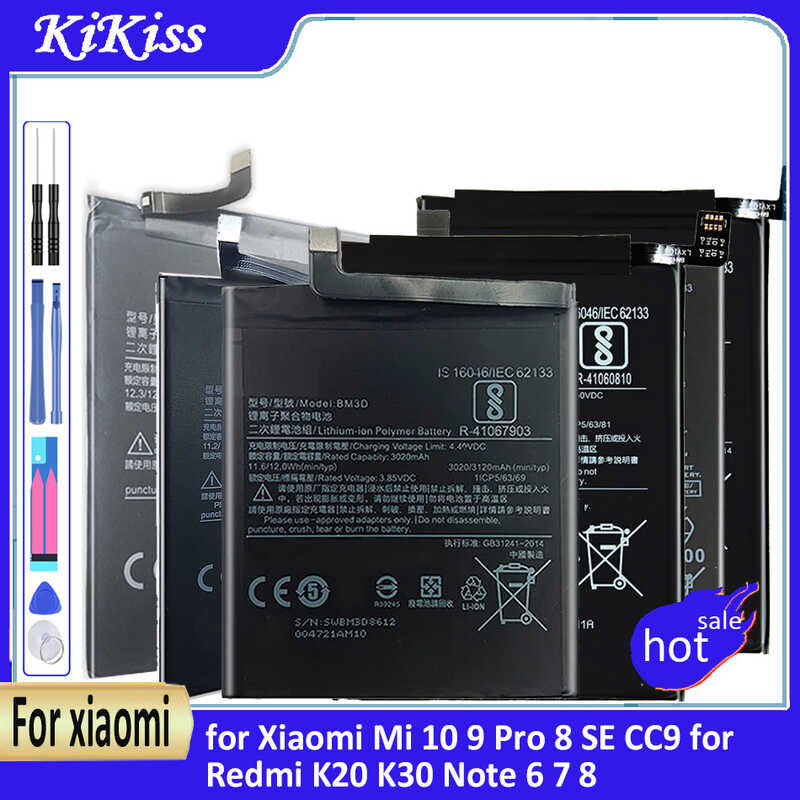 BP40 BP41 BM3D BM3J BM3L BM3M BM4F BM4H BM4N แบตเตอรี่สำหรับ Xiaomi 10 9 Pro SE CC9，Hongmi K20 K30