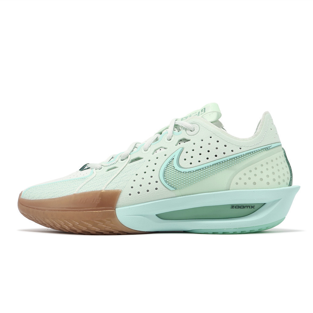 รองเท้าบาสเก็ตบอล Nike GT Cut 3 EP Mens Emerald Green Low-Top GT Third Generation Practical Combat