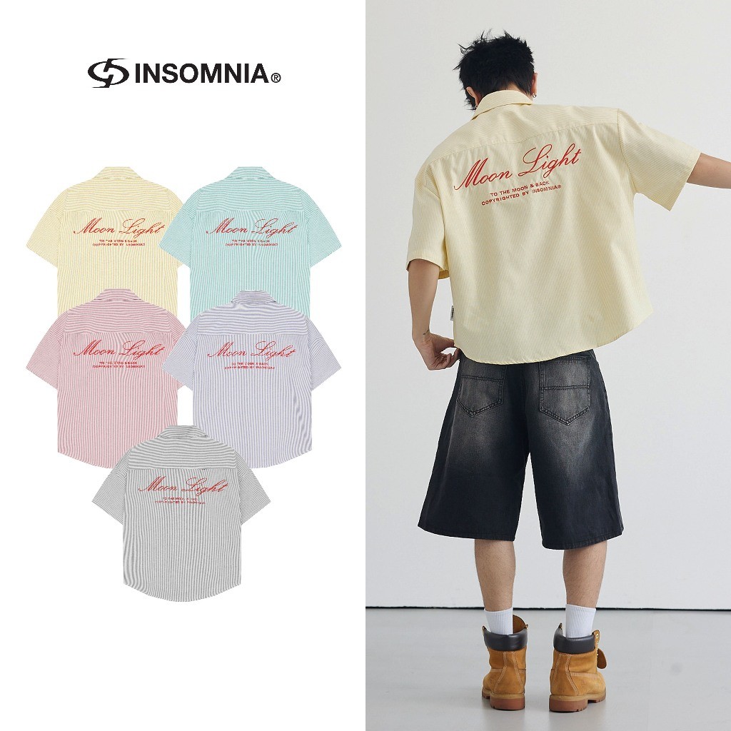 Inomnia Moonlight Local Unisex Oxford Shirt Formy Boxy Shirt - TS020