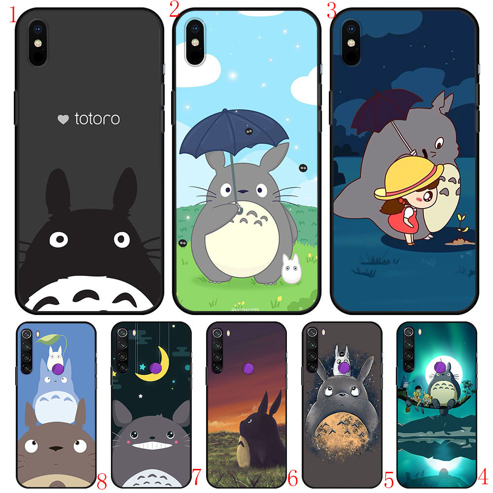Xiao Mi 10T 12 x A2 6X CC9E Poco F3 F2 Pro Poco M2 M3 X2 X3 NFC 11T Pro Y40 Totoro เคสโทรศัพท์สีดําน