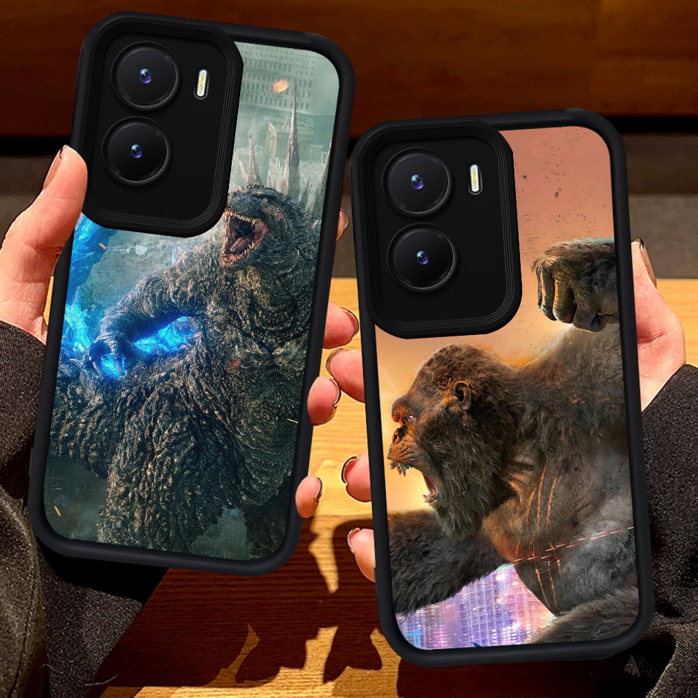 S71 Godzilla vs Kong Casing สําหรับ VIVO Y75 Y01 T4 IQOO 13 Z10 Z9 Y55 Y22s Y22 Z9X Y15s Y15a Y35 Y1