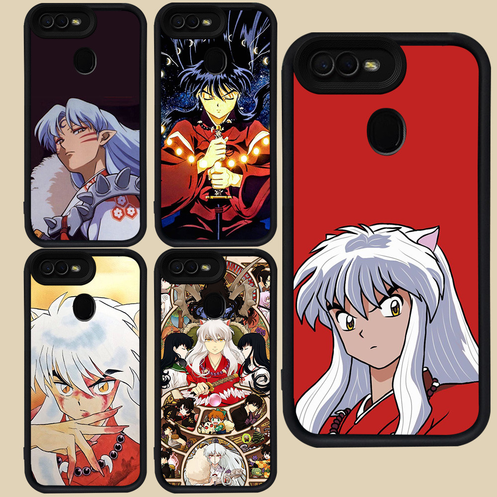 ปลอกสีดําสําหรับ OPPO F5 A3S A12E F9 A12 F7 A1K A5S A5 A7 A12s Pro R63 InuYasha