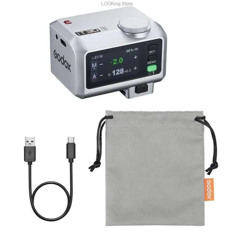 Godox iT30 Pro แฟลชกล้อง 2.8 "หน้าจอสัมผัสพ็อกเก็ตแฟลช TTL HSS สําหรับ Sony Canon Nikon Fuji Fujifil