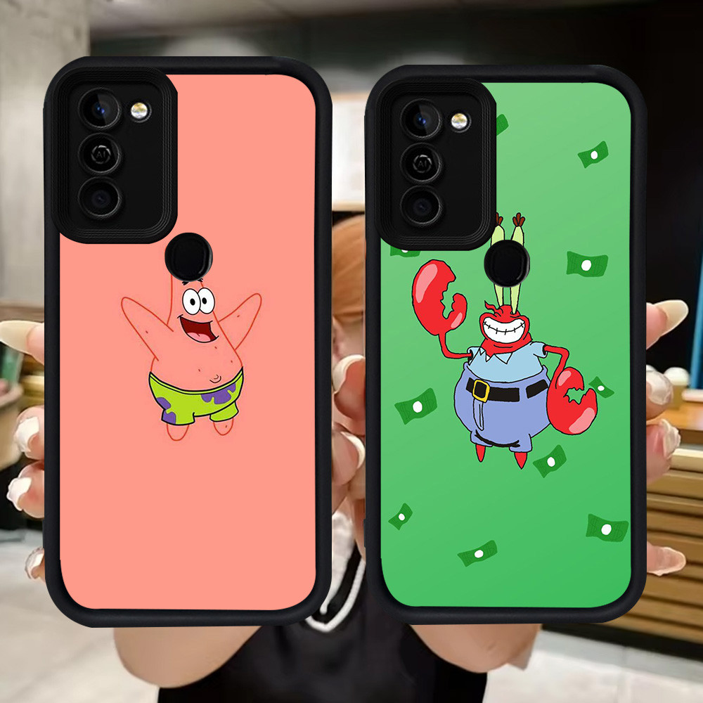 Q67 Soft Sponebob Casing สําหรับ Infinix HOT Smart 12 11 6 5 Ram2 10 Ram3 8 Play Plus