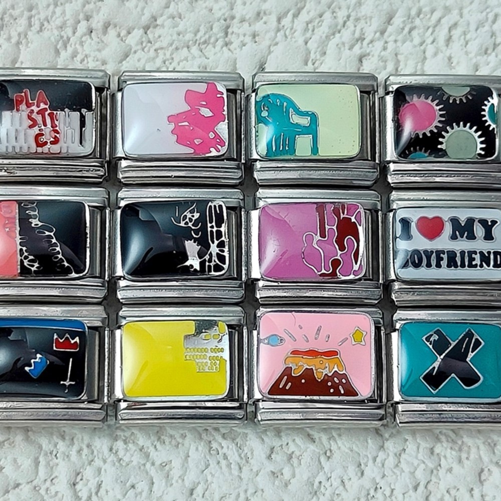 สร้อยข้อมือสไตล์ Y2K ขนาด 9 มม. ออกแบบอิตาเลียน สแตนเลสคุณภาพดี