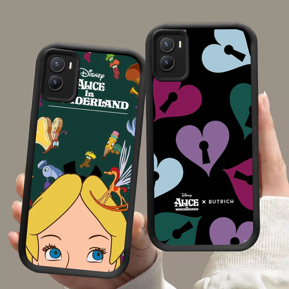 DF-94 Alice in Wonderland Luxury Soft Casing สําหรับ VIVO Y16 Y35 Z9 Y02S Y56 IQOO Y28 Y17S Z9X