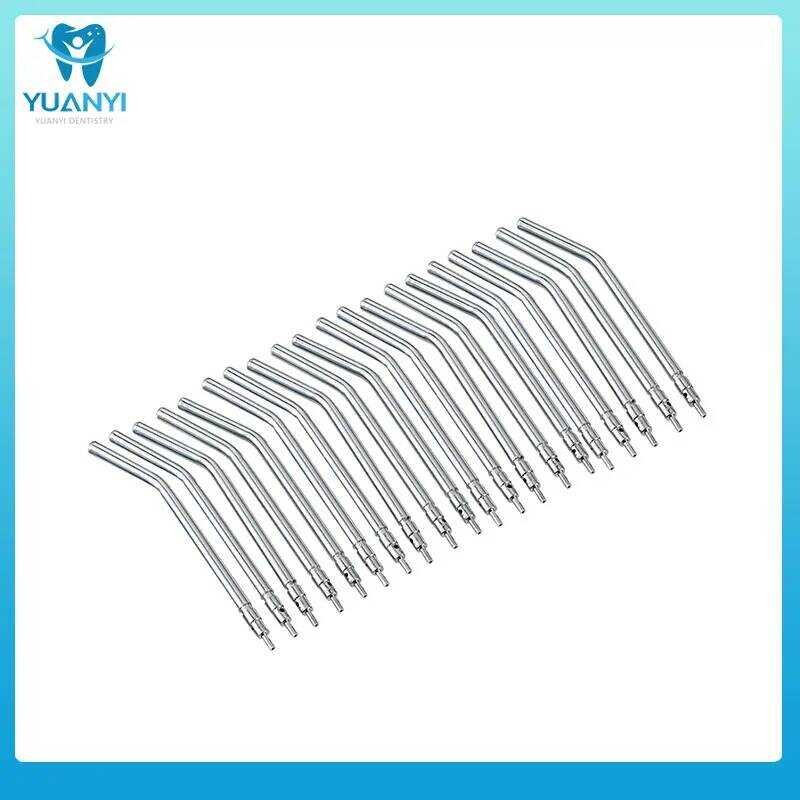 10Pcs Dental 3 Way Syringe Tips Stainless Steel Syringe Nozzles Tips Air Water Triple Syringe For 3