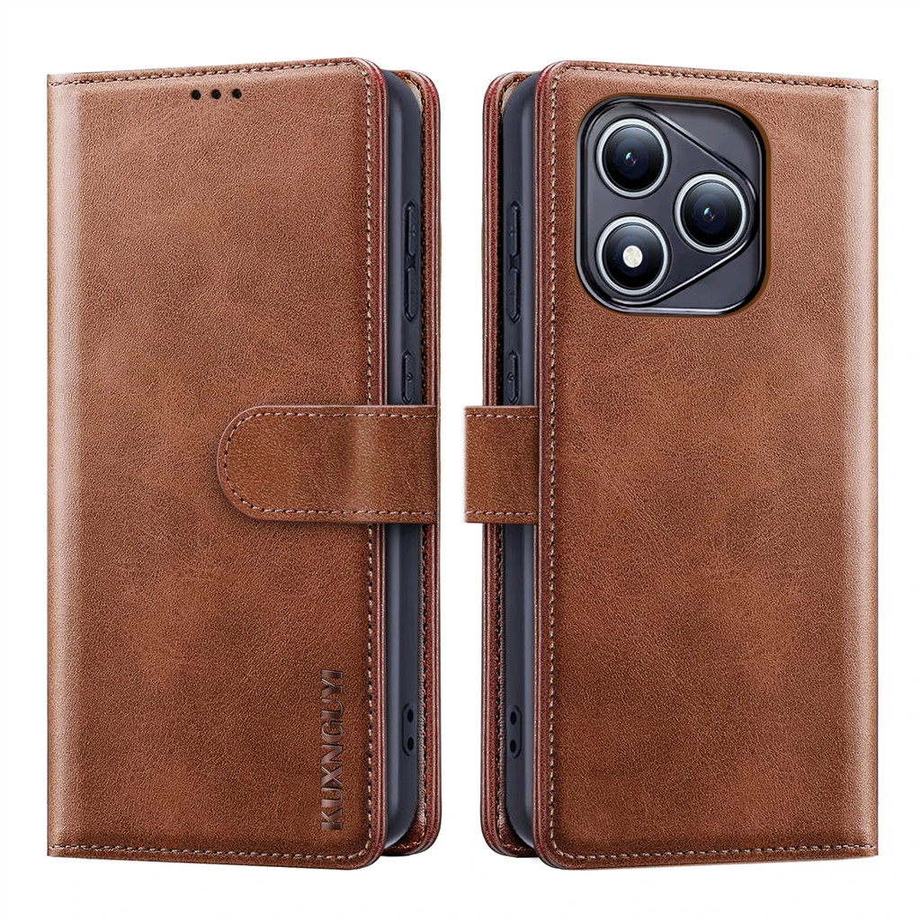 เคสกระเป๋าสตางค์สําหรับ HONOR 400 Lite, with Card Holder ขาตั้งหนังแบบฝาพับแบบแม่เหล็ก ป้องกันเคสโทรศัพท์ HONOR 400Lite ABR-NX1