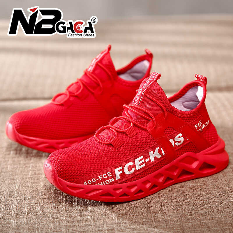 ❤ NBGAGA Kid Boy Sneaker Fashion Running Sport Shoes Single Net Comfort Breathable Strong Elas