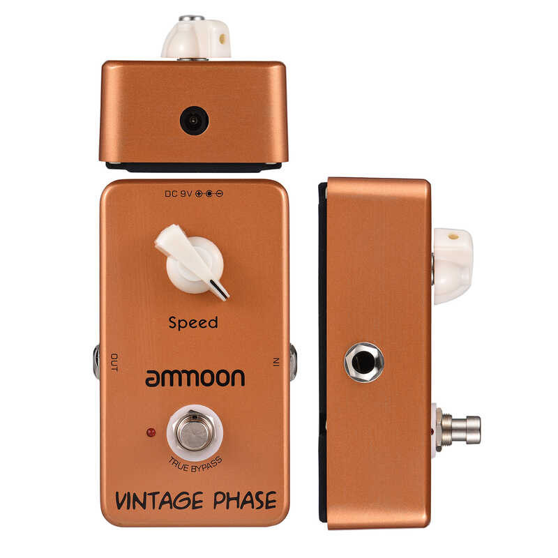 ➧ Ammoon Ap-03 เหล้าองุ่นเฟสเฟสเฟสกีตาร์เอฟเฟกต์เหยียบ