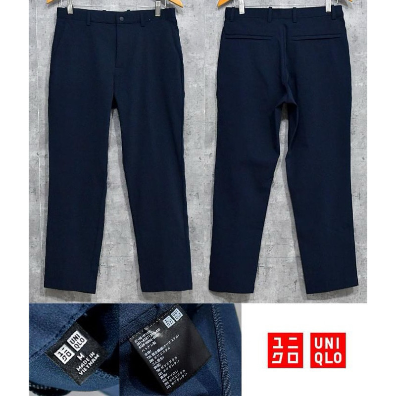 กางเกง UNIQLO EZY ANKLE UNIQLO SIZE 30 (น้ําเงิน-จัมโบ้)