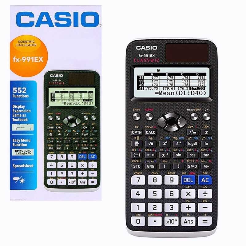 2026 2026 Fx-991Ex Fx991ex FX 991Ex Classwiz เครื่องคิดเลขวิทยาศาสตร์ สีดำ