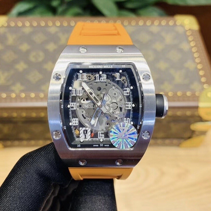 Richard Mill RM010 สายยางกระจกแซฟไฟร์กลไกอัตโนมัติสวิส