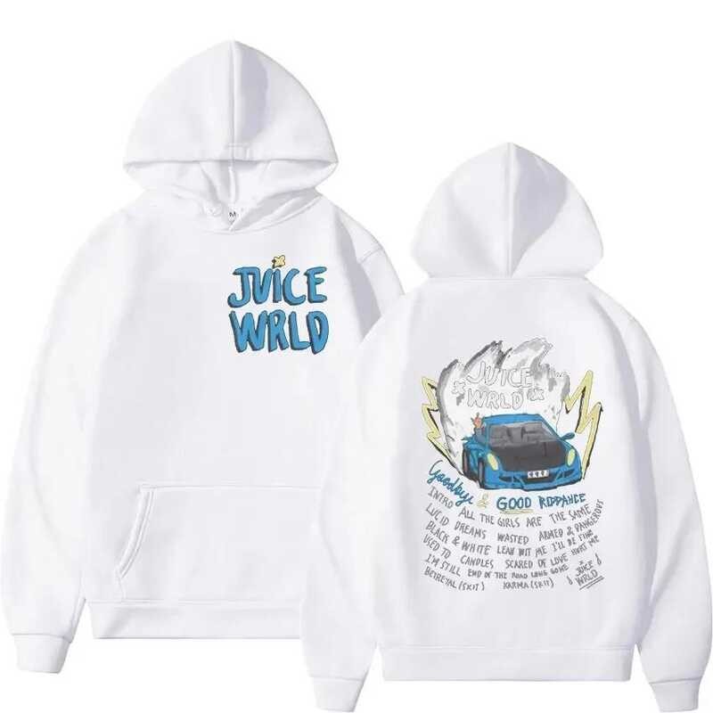 Juice 18F Wld Rappe Hoodie ผู้ชายและผู้หญิง Fashion Sweate เสื้อกันห