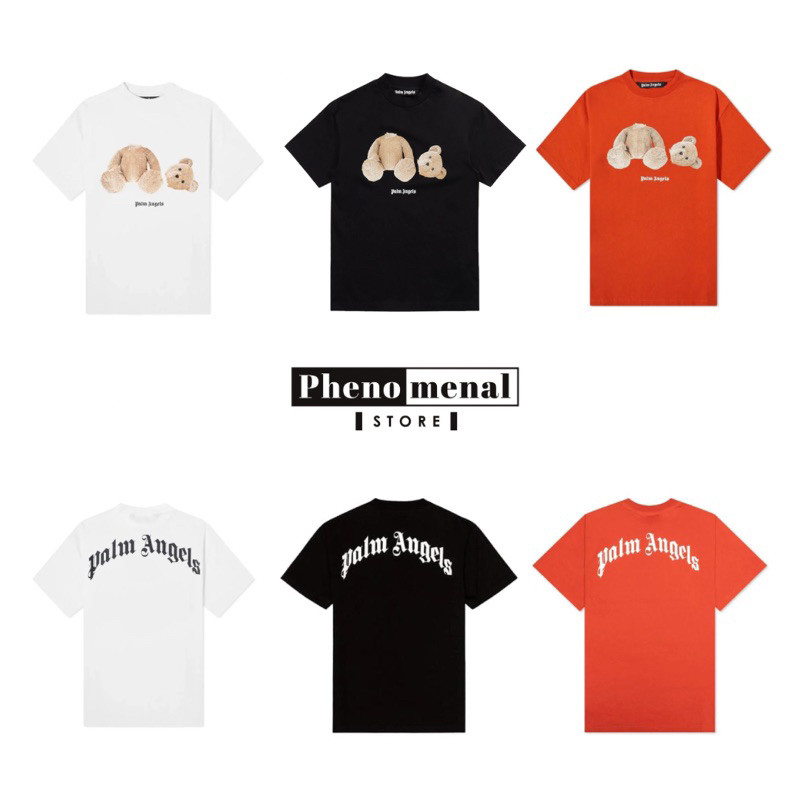 ♞,♘ เสื้อยืด Palm Angels Bear Classic Tee ของแท้ พร้อมส่ง vgt